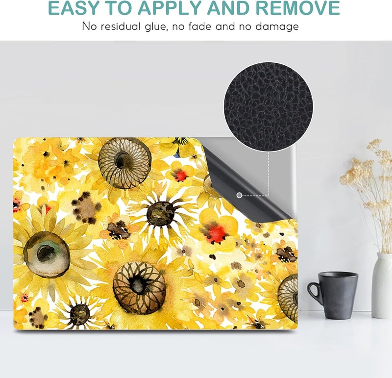 DINKY Laptop Skin Sticker Decal, 12" 13" 13.3" 14" 15" 15.4" 15.6 inch Laptop Universal Reusable Vinyl Skin Stickers Cover Art Decal Notebook PC Personalized Protector-Flora - Image 4